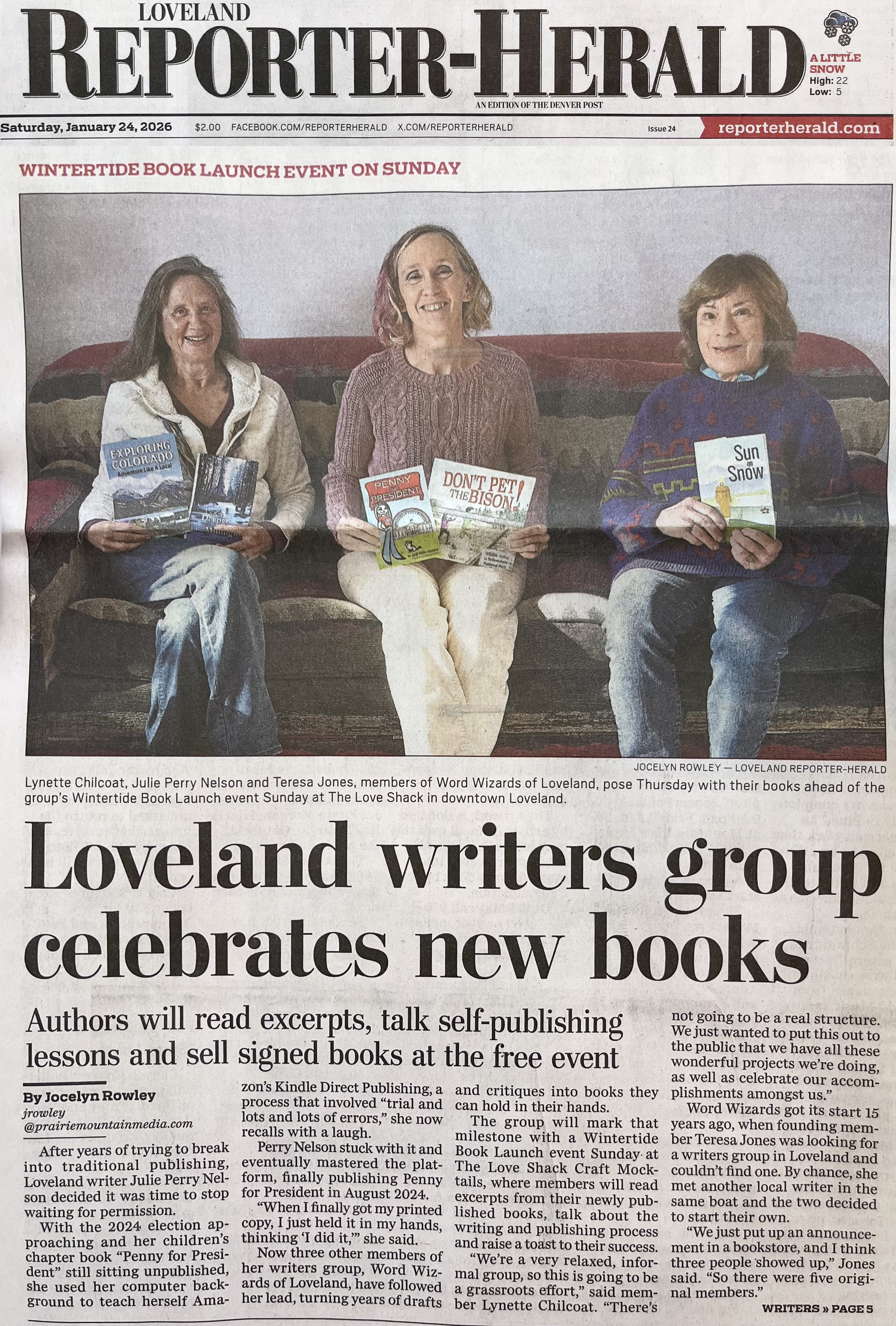Northern Colorado Performing Arts Holds Local Authors Meet & Greet